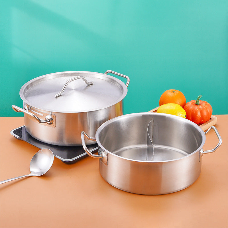 Noxud qozon, ikki tutqichi va qopqog'i bilan - 13 dyuym, zanglamaydigan, oson tozalanadigan, 8-12 mehmon uchun xizmat ko'rsatish uchun uzoq muddatli, turli xil ovqat tayyorlash ehtiyojlari uchun ideal.