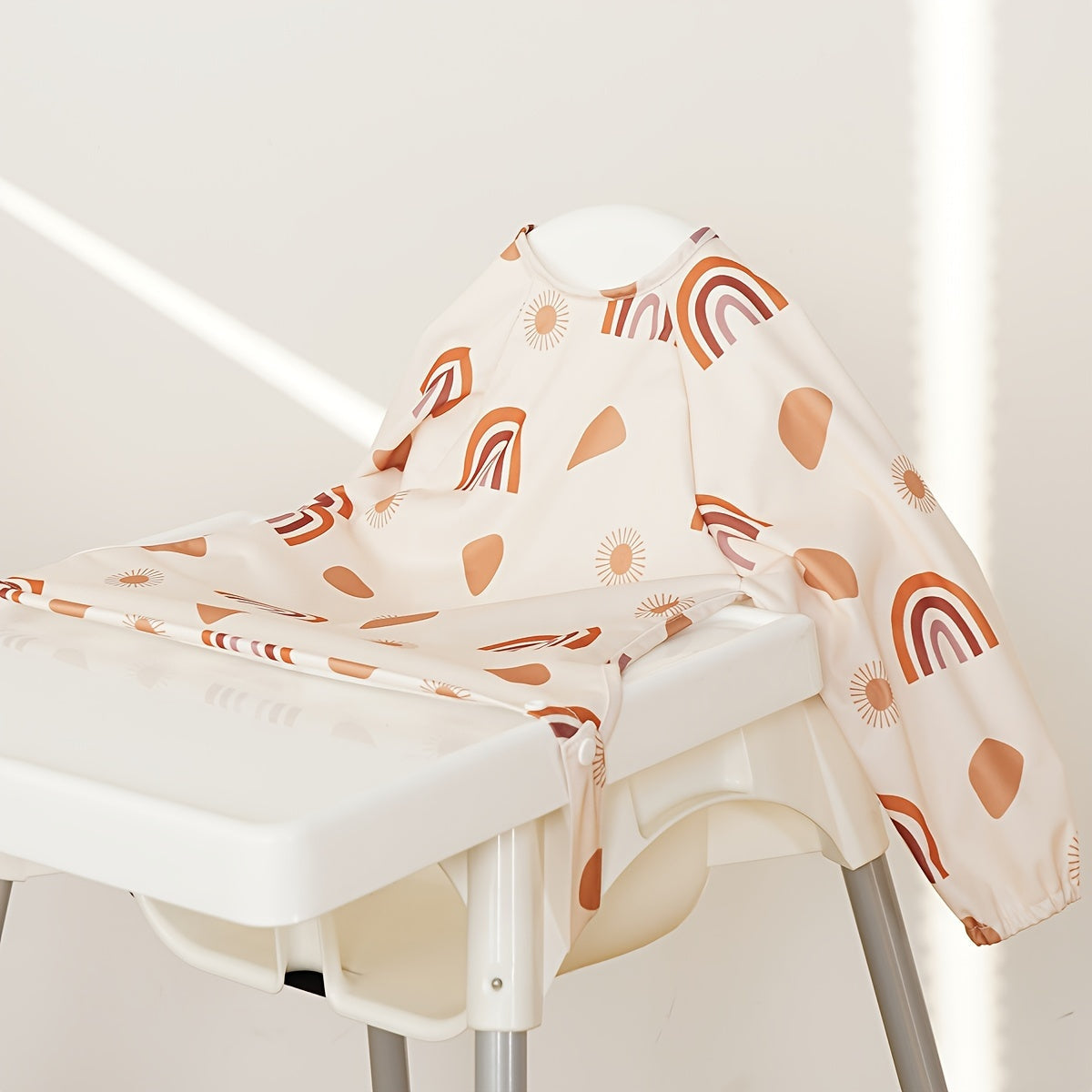 Baby Waterproof Feeding Bibs with Long Sleeves for Messy Meals and Painting