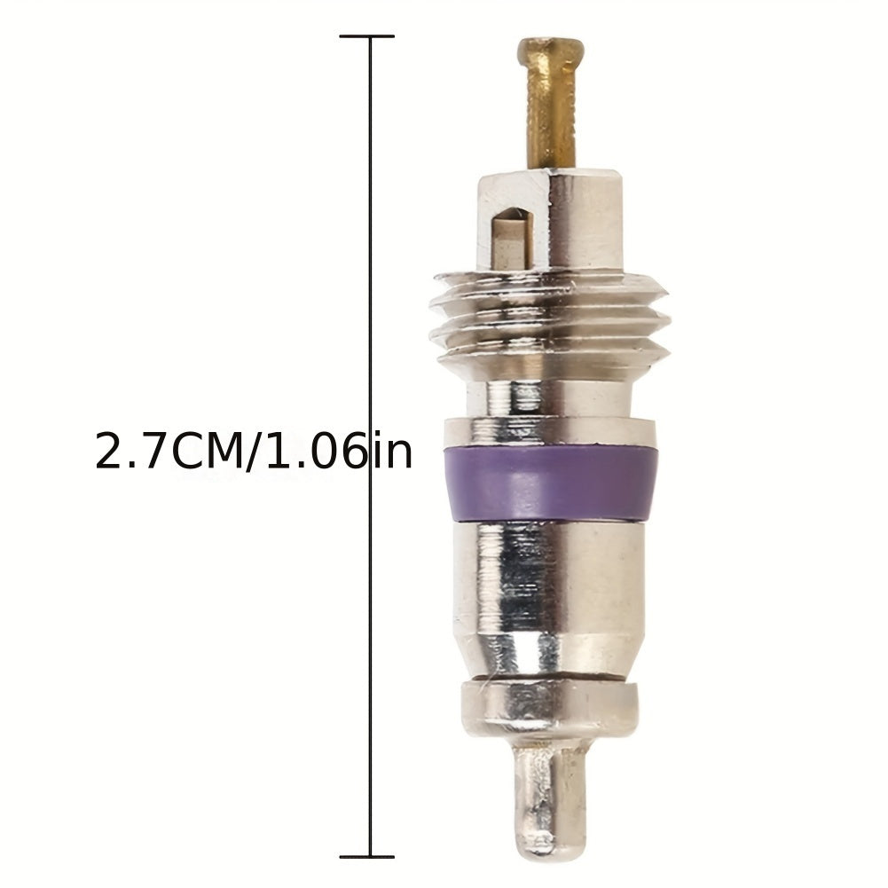 10 Pieces Copper Valve Cores for Car Air Conditioning R134a System