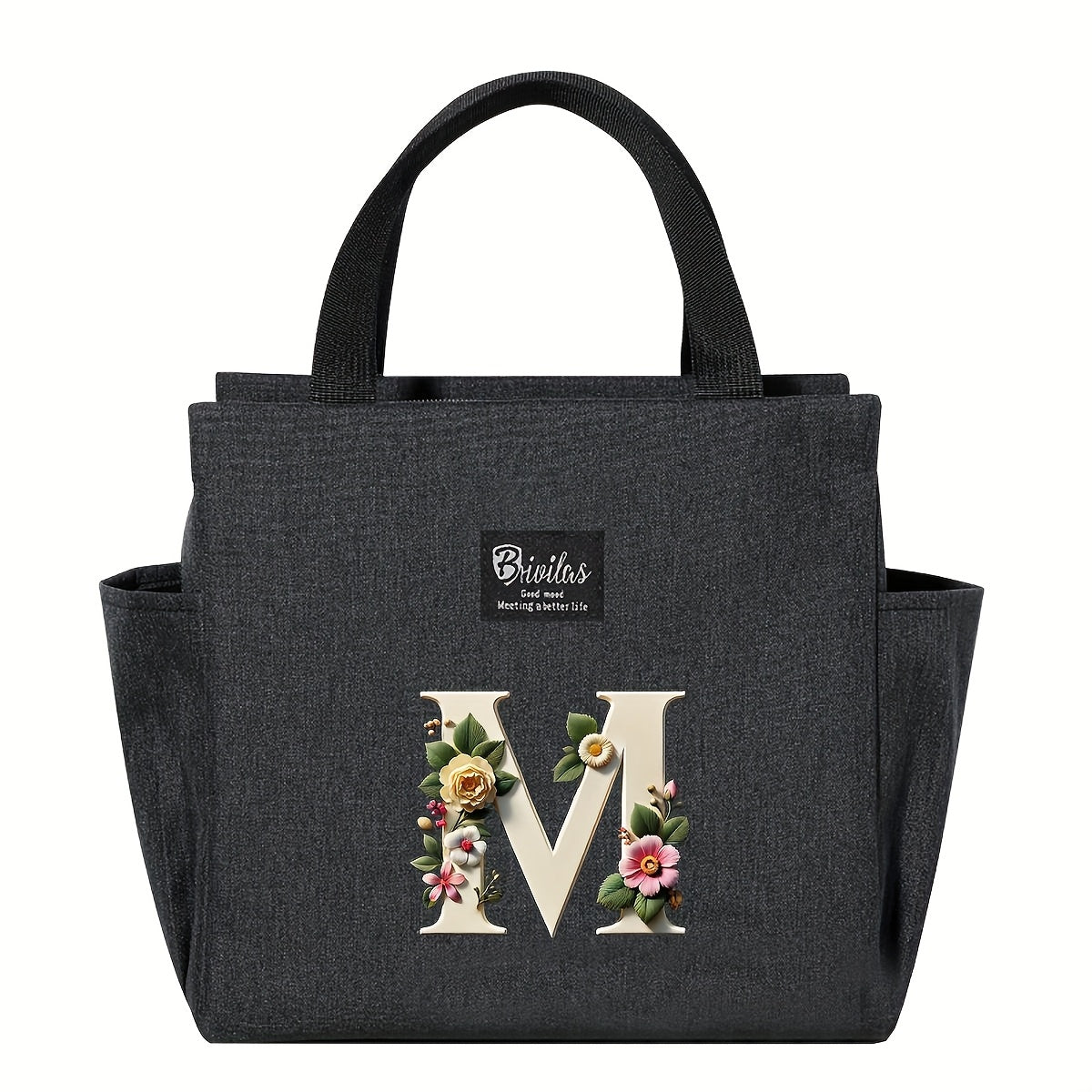 Insulated Lunch Bag Leak-Proof Tote with Adjustable Shoulder Strap for Outdoor Use