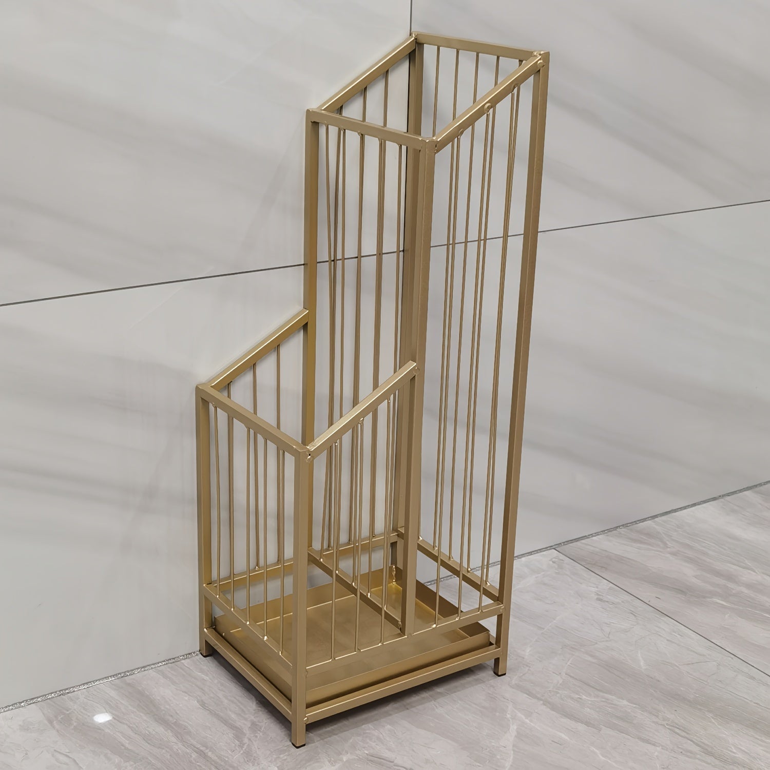 European-Style Metal Umbrella Stand Waterproof Decorative Storage for Home and Hotel Entrances