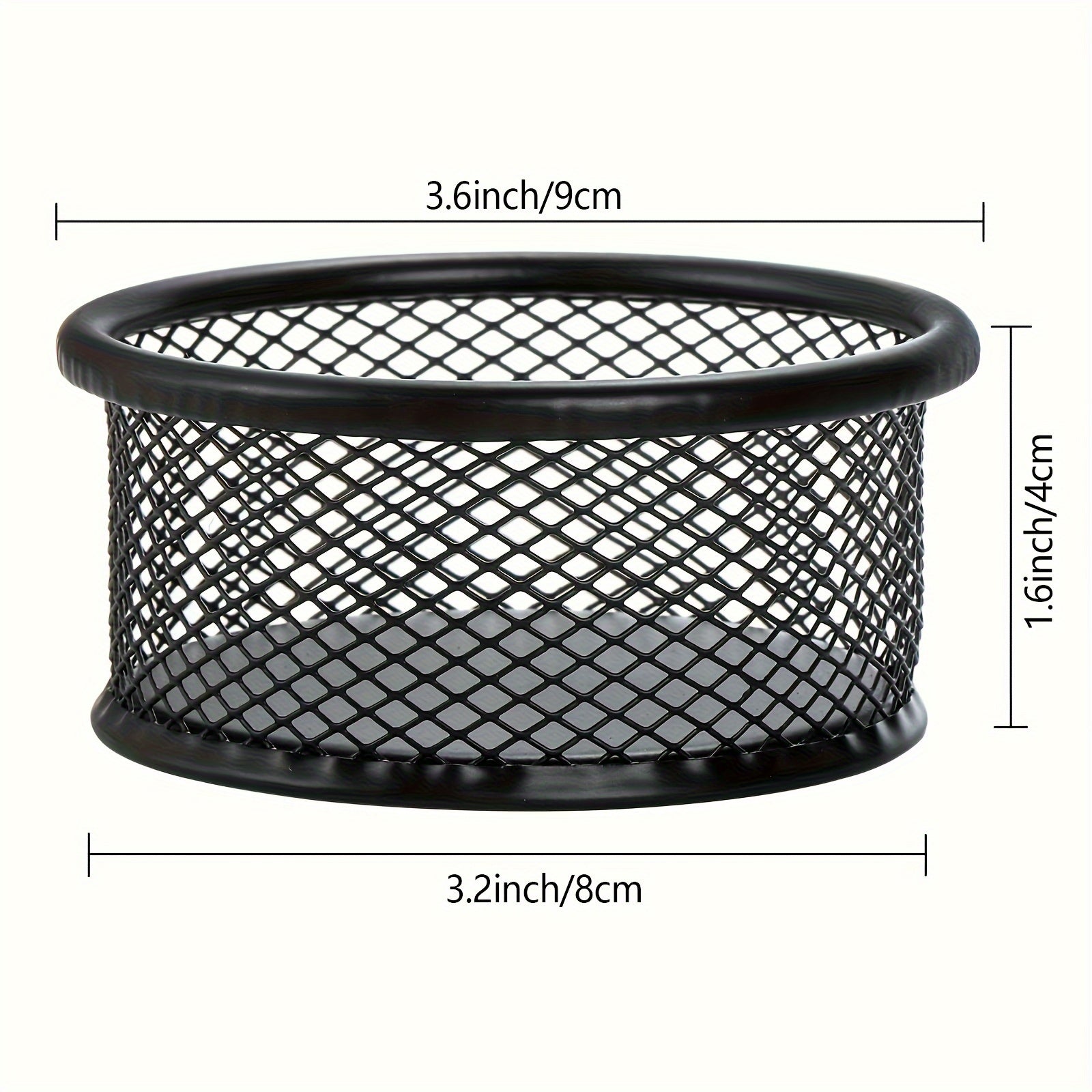 Caja organizadora de escritorio para clips y chinchetas