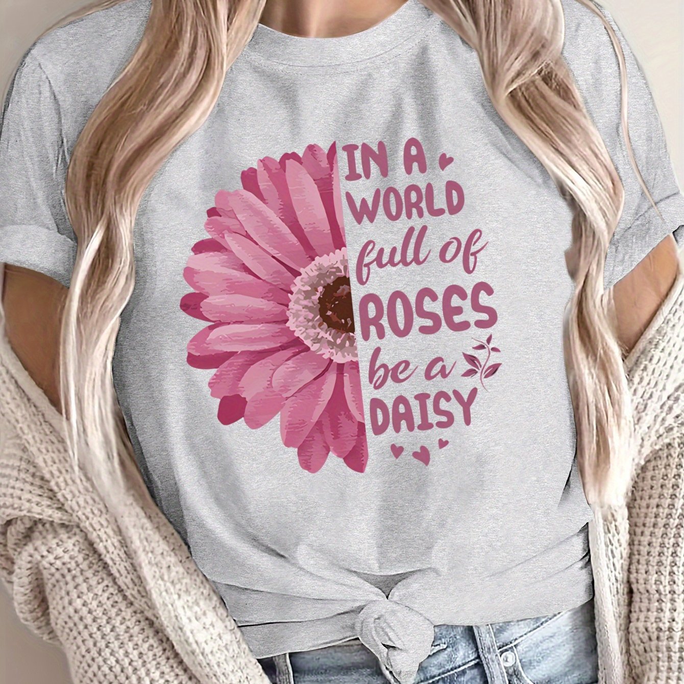 Women's Loose Large Size T-Shirt Spring Summer Casual Short Sleeve Breathable Fabric