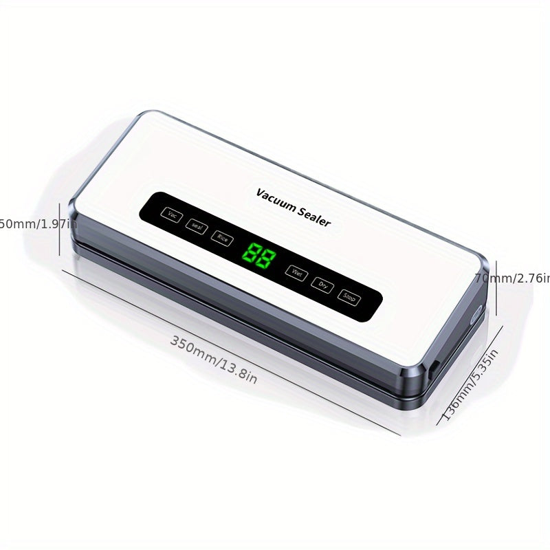 Máquina selladora al vacío con cortador de cinta luz morada esterilización enchufe europeo