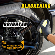 Black Tire Renovate Wax for Car Motorcycle Bicycle Gloss and Durability