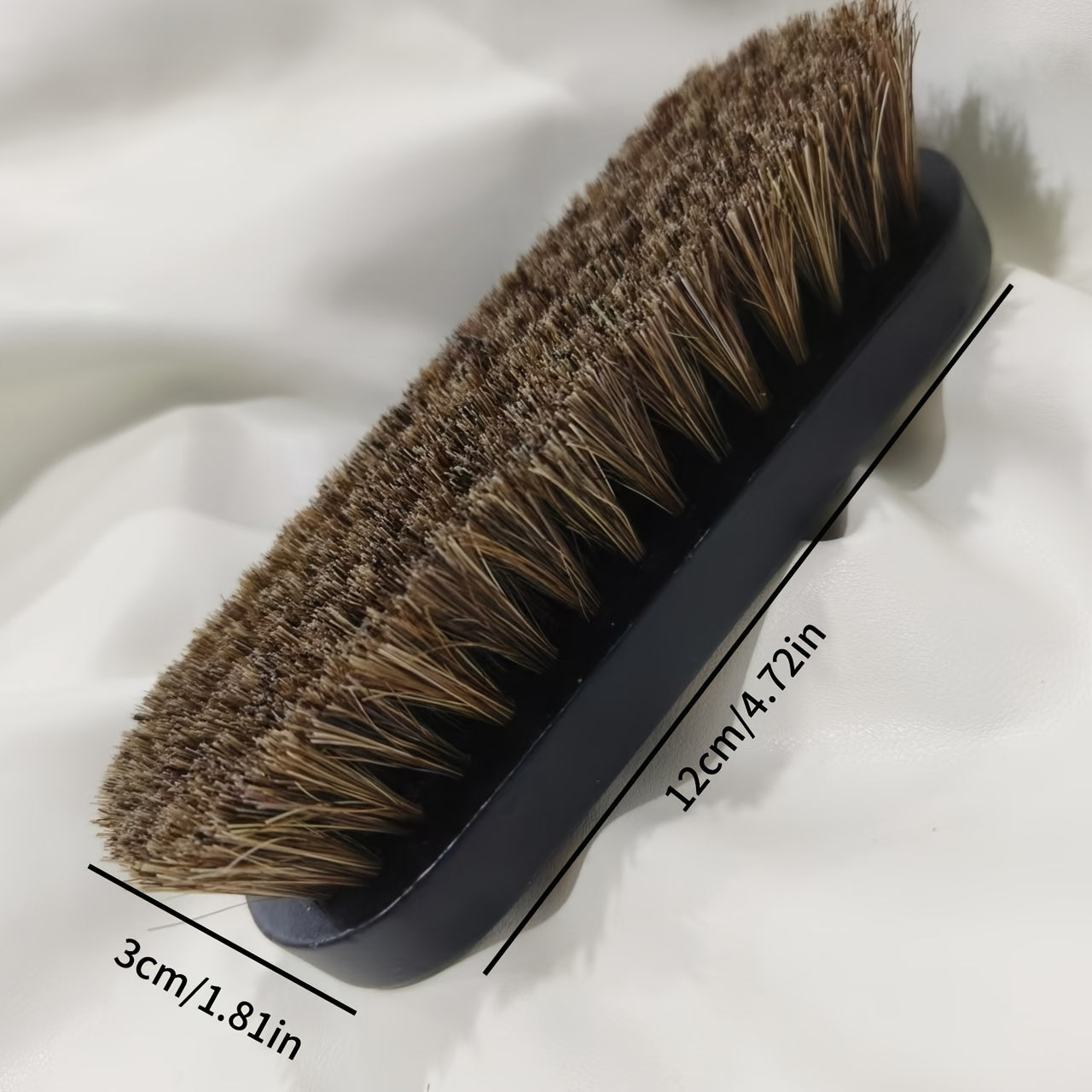 Horsehair Brush with Wooden Handle for Detailing Faux Leather Clothing Bedding