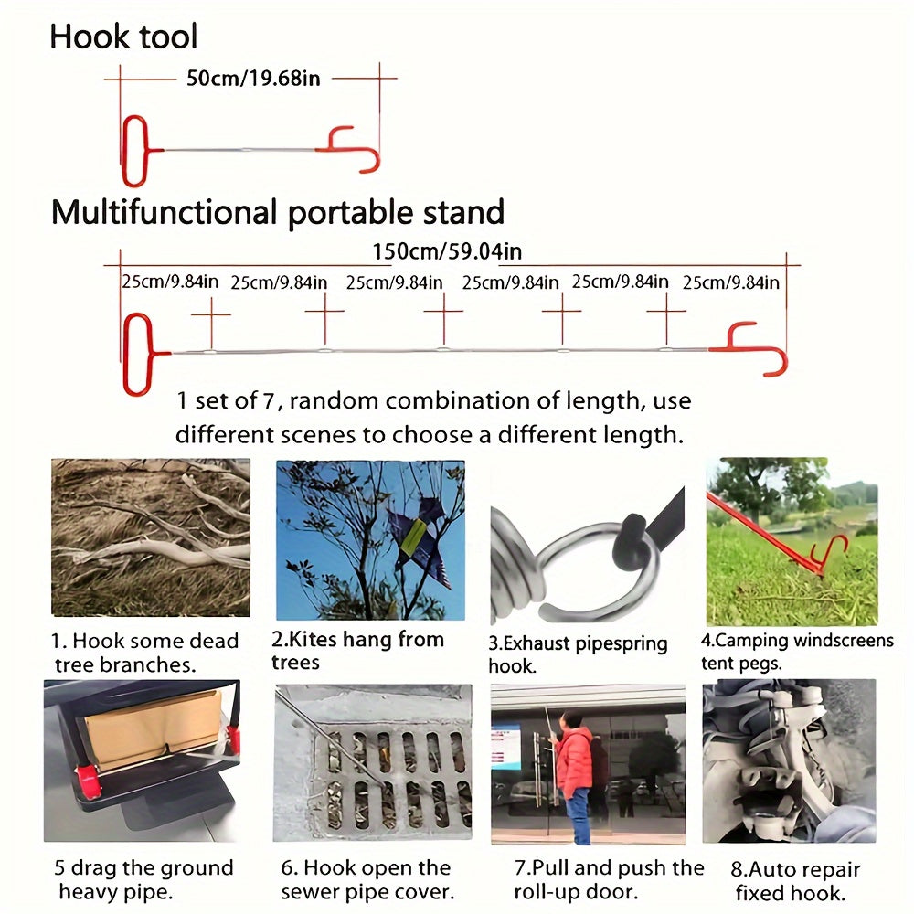 18pcs Car Emergency Tool Kit with Air Wedge and Organizer for Garage Storage