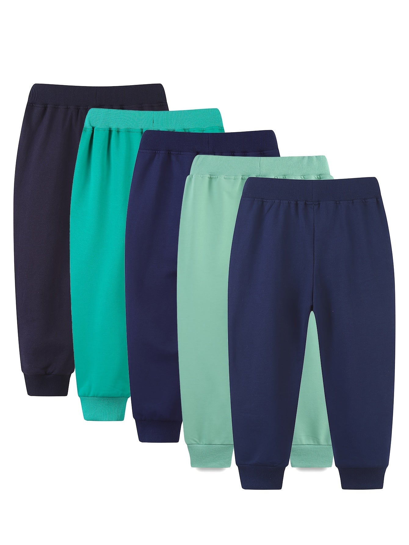 Boys Cotton Jogger Pants with Cartoon Vehicle Embroidery Elastic Waist Casual Sports All Sizes