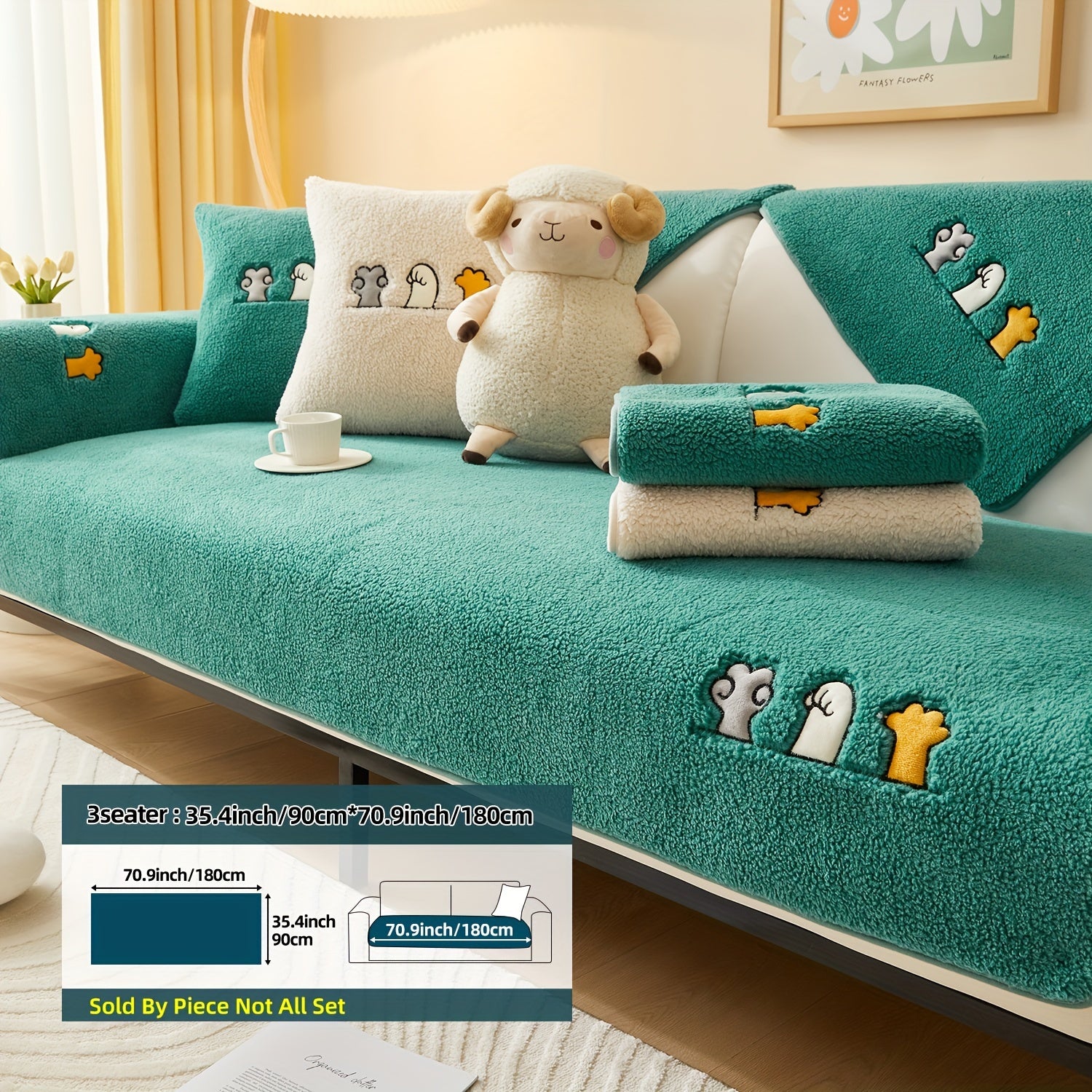 Плюшевый чехол на диван для собак, противоскользящий, защитный чехол для мебели