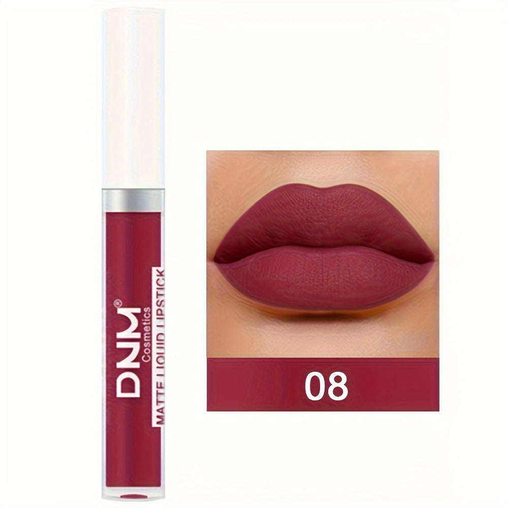 Brillo de labios mate a prueba de agua de larga duración para mujer con múltiples colores