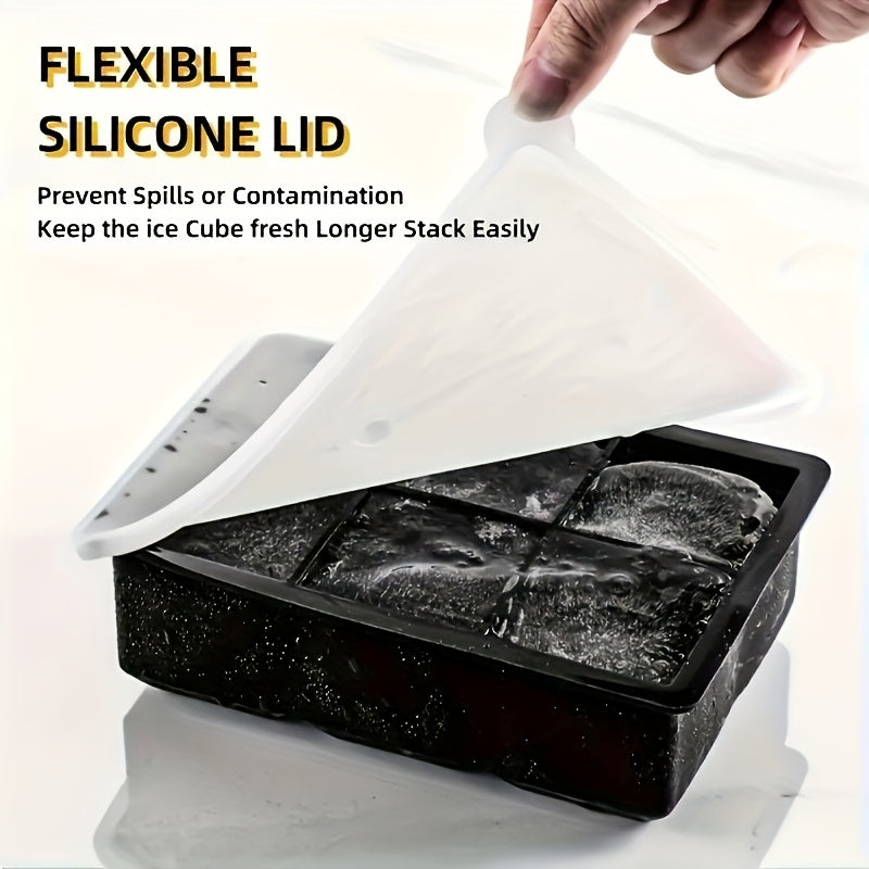 Bandeja de silicona para hielo 6/15/24 cubos, máquina de hacer hielo cuadrada para cocina y verano