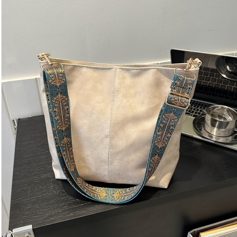 Women's Summer Elegant Sling Bag with Adjustable Strap Zipper Closure Deep Brown Black