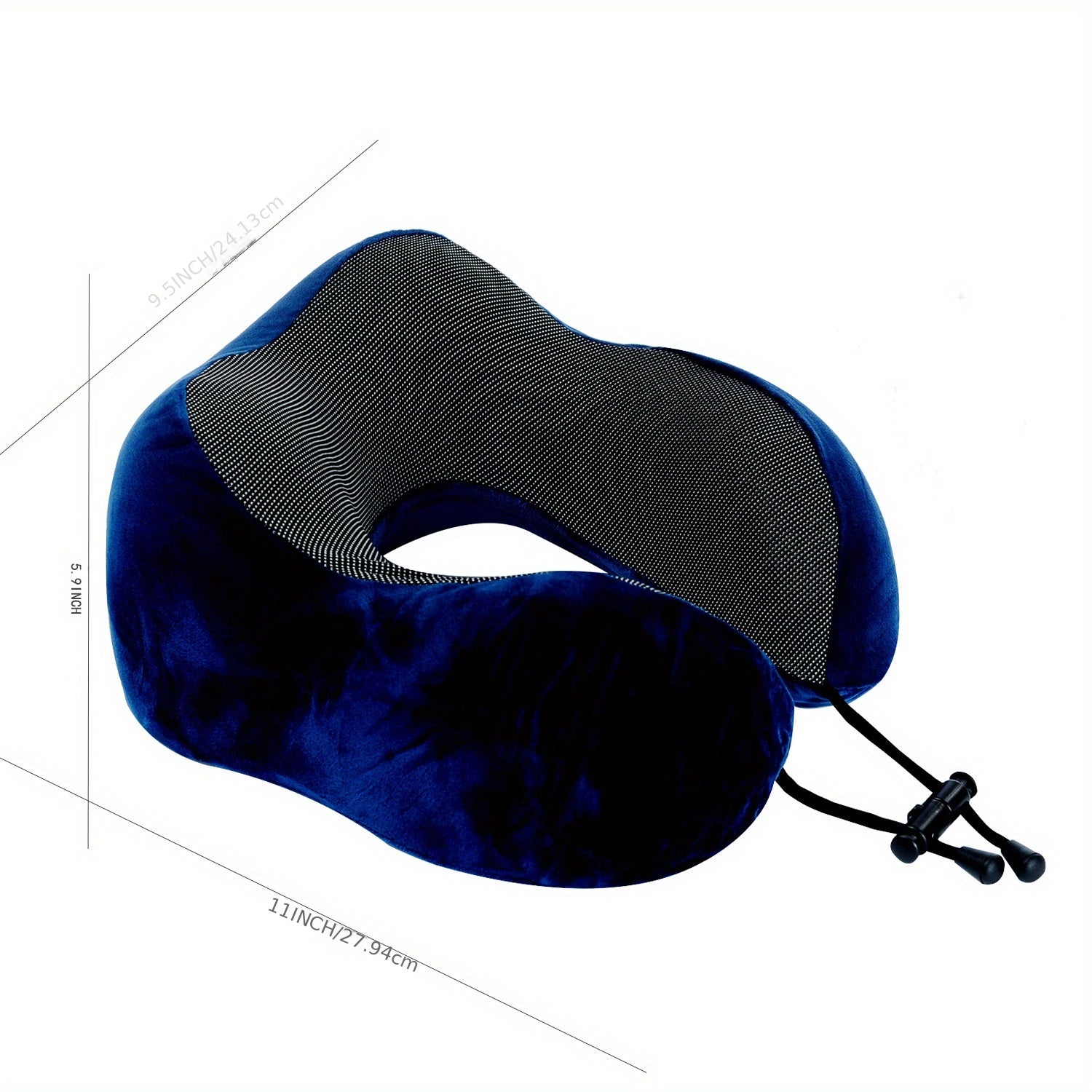 U-Shaped Memory Foam Neck Pillow for Travel Support Airplane Cervical Comfort