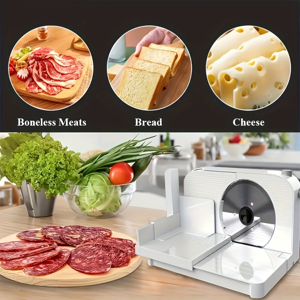 Электрическая мясорезка для мяса, хлеба, овощей, фруктов 220-240В, складная, из нержавеющей стали, портативная