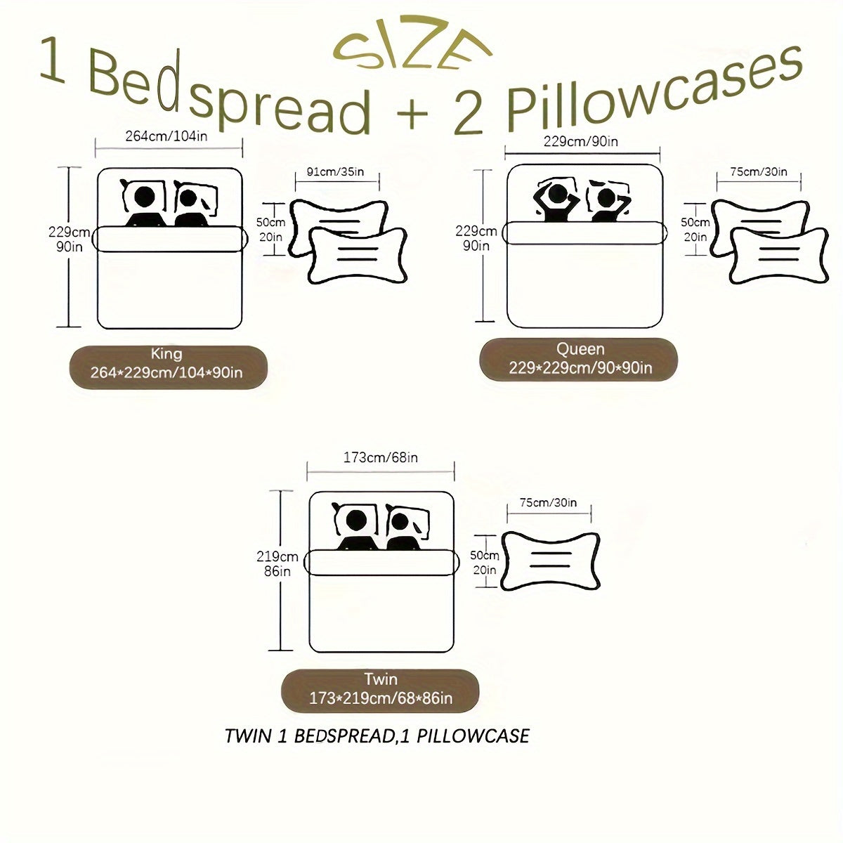 Tropical Palm Print Reversible Bedspread Set with 2 Pillowcases 3 Pieces Ultra Soft Polyester