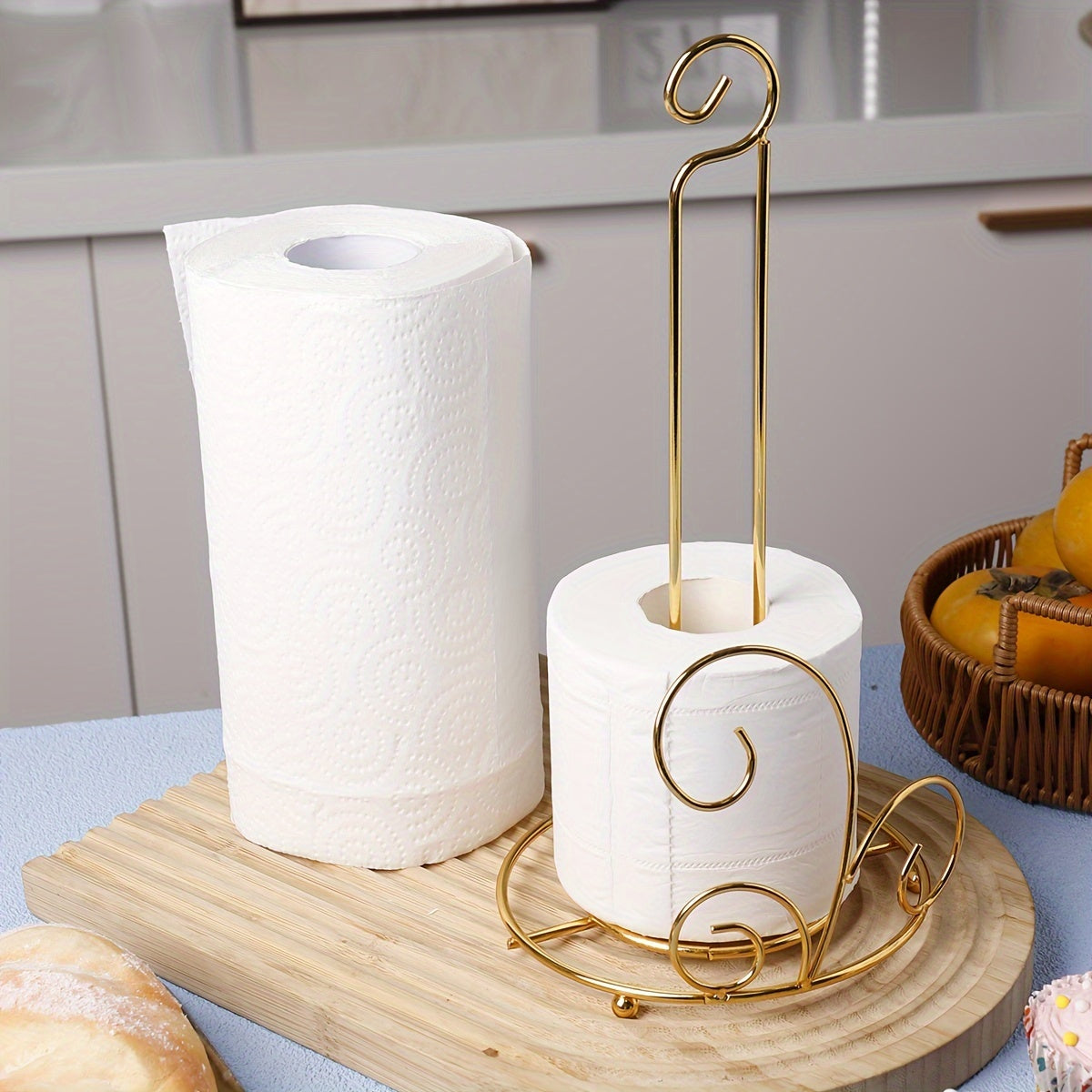 Золотой держатель для салфеток из нержавеющей стали для кухни и обеденного стола