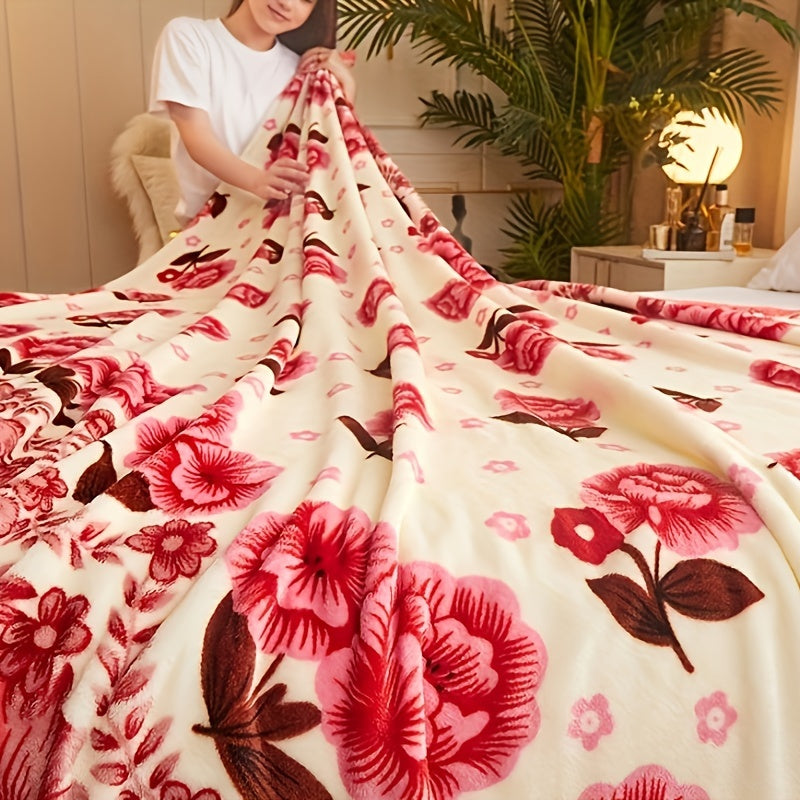 Geometric Flannel Throw Blanket Soft Cozy Modern Design Machine Washable Versatile for Couch Bed Outdoor