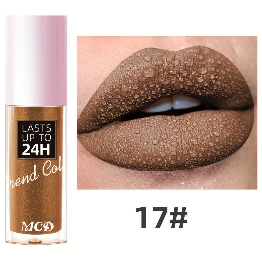 Long-Lasting Matte Lip Gloss for Women 24Hr Wear Non-Stick Moisturizing