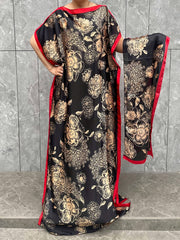 Plus Size Leopard Print Maxi Dress with Matching Headscarf Casual Summer Beach