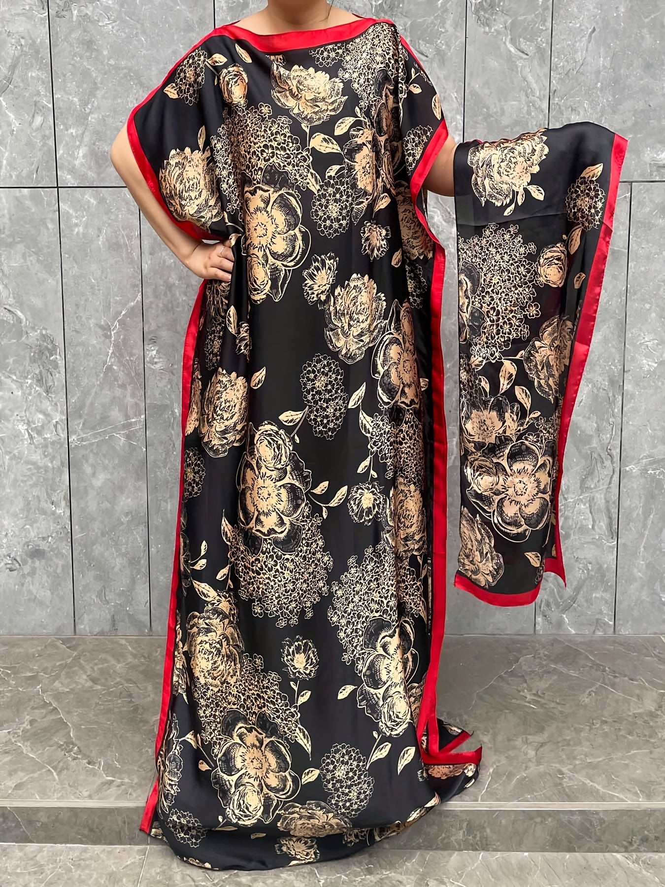 Plus Size Leopard Print Maxi Dress with Matching Headscarf Casual Summer Beach