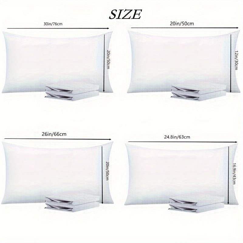 Гипоаллергенная сатиновая наволочка 100% полиэстер, дышащая, гипоаллергенная, однотонная, с конвертным закрытием, постельное белье