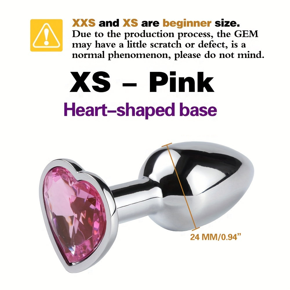 Adult Unisex Gold Gemstone Butt Plug Small Beginner Sex Toy