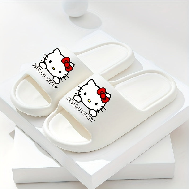 Women EVA Slippers Indoor Non-Slip Casual Shoes Pink Red Bow