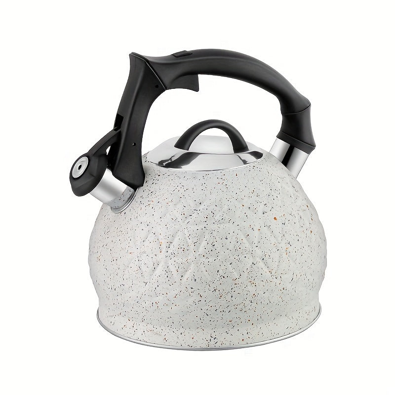 3L Stainless Steel Whistling Tea Kettle for Stovetop Gas Electric Induction