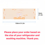 Waterproof Dustproof PEVA Cover for Refrigerators and Washing Machines with 6 Storage Bags