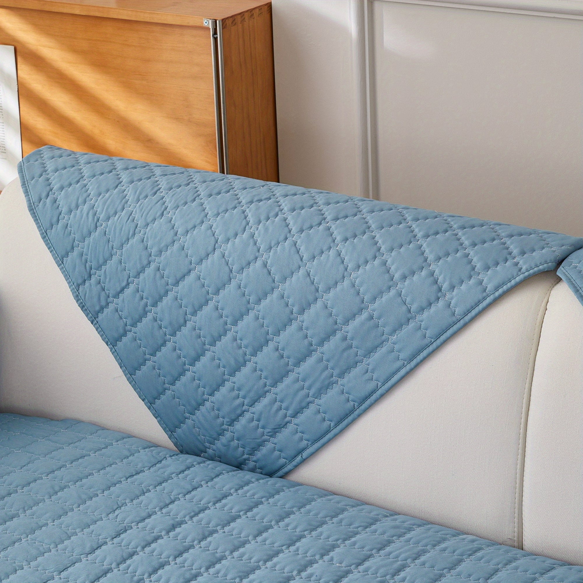 Квилтированный противоскользящий чехол для дивана для домашнего декора