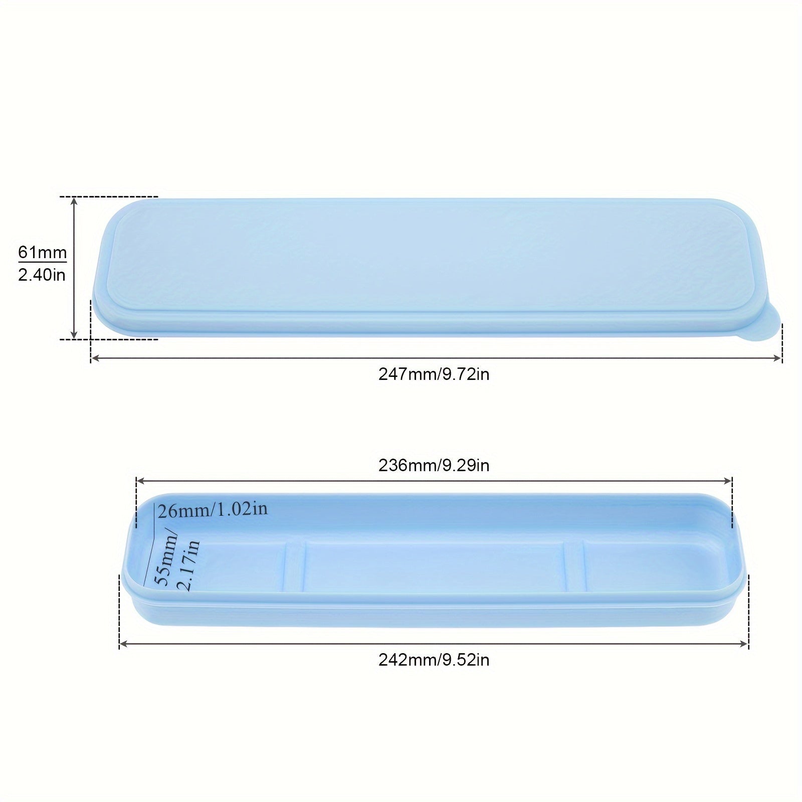 Organizador de cubiertos de plástico portátil para viajes y almacenamiento en la cocina