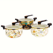 Enamel Micro-Pressure Cooker Set 1 Piece Induction Compatible No Electricity