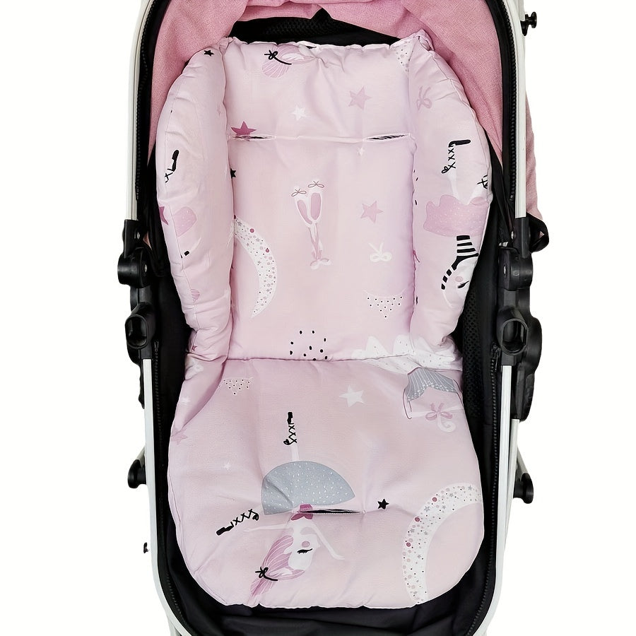 Almohadilla para cochecito de bebé, de poliéster suave y transpirable, soporte acolchado para cochecito de bebé