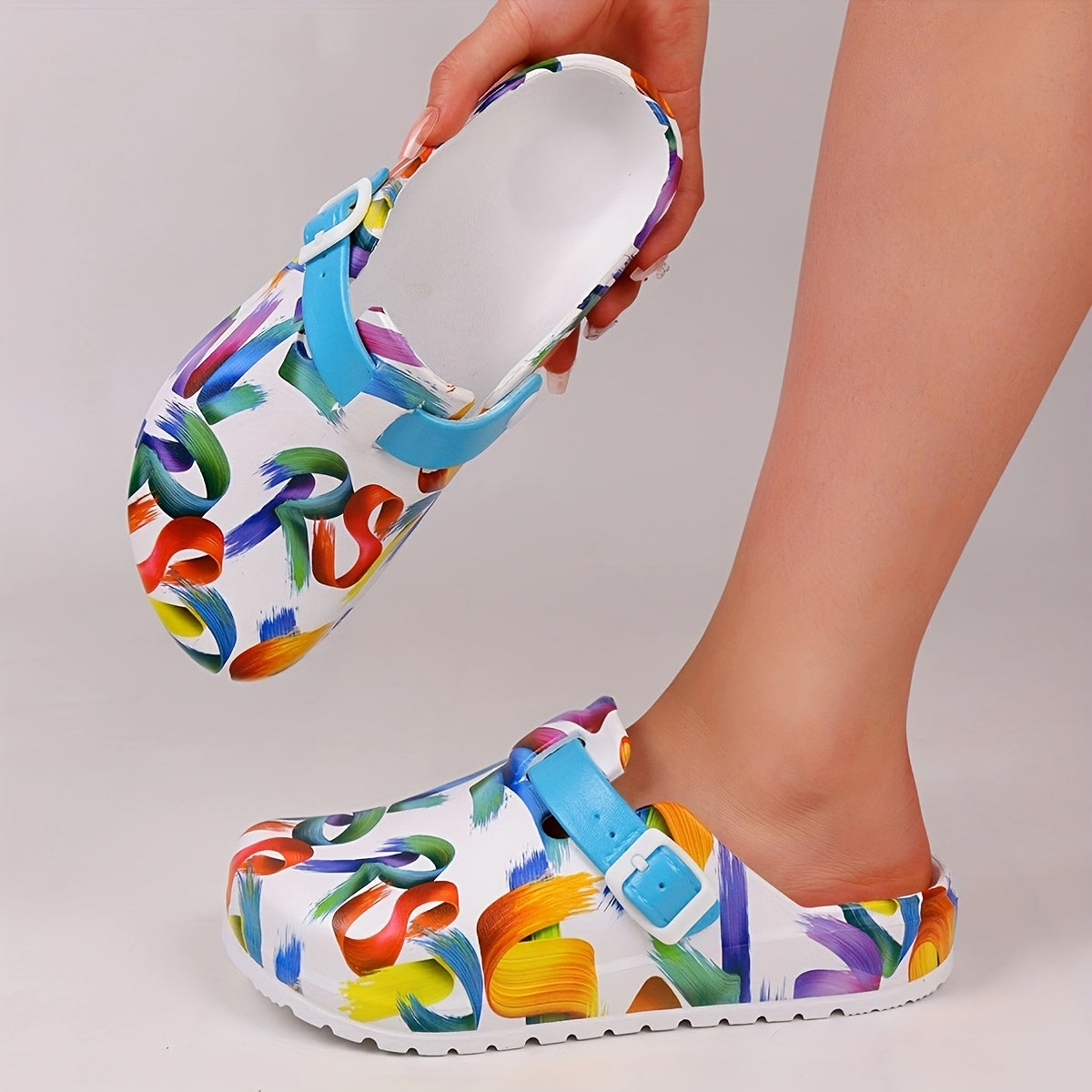 Women's Colorful EVA Clogs Lightweight Non-Slip Summer Garden Shoes