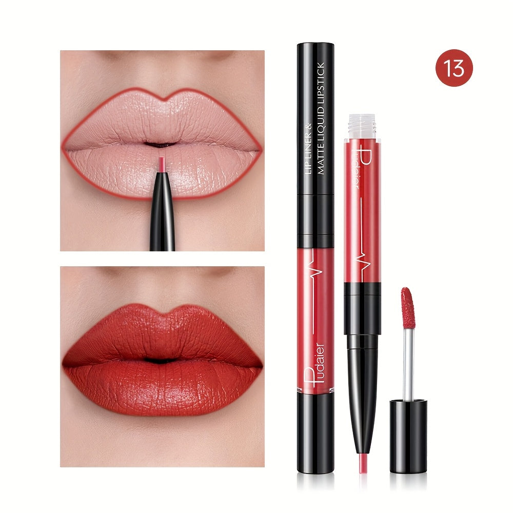 Женский водостойкий карандаш для губ с высокой пигментацией, матовая отделка