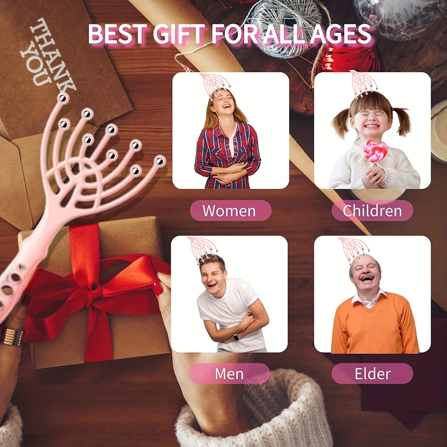 1 Magic Ball Soch parvarishi va bosh qichish uchun massaj qiluvchi