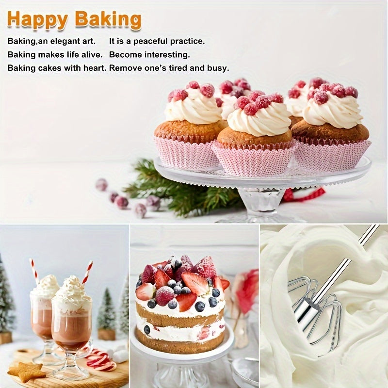 Stainless Steel Whisk and Milk Frother for Baking Eggs and Cream Kitchen Tool