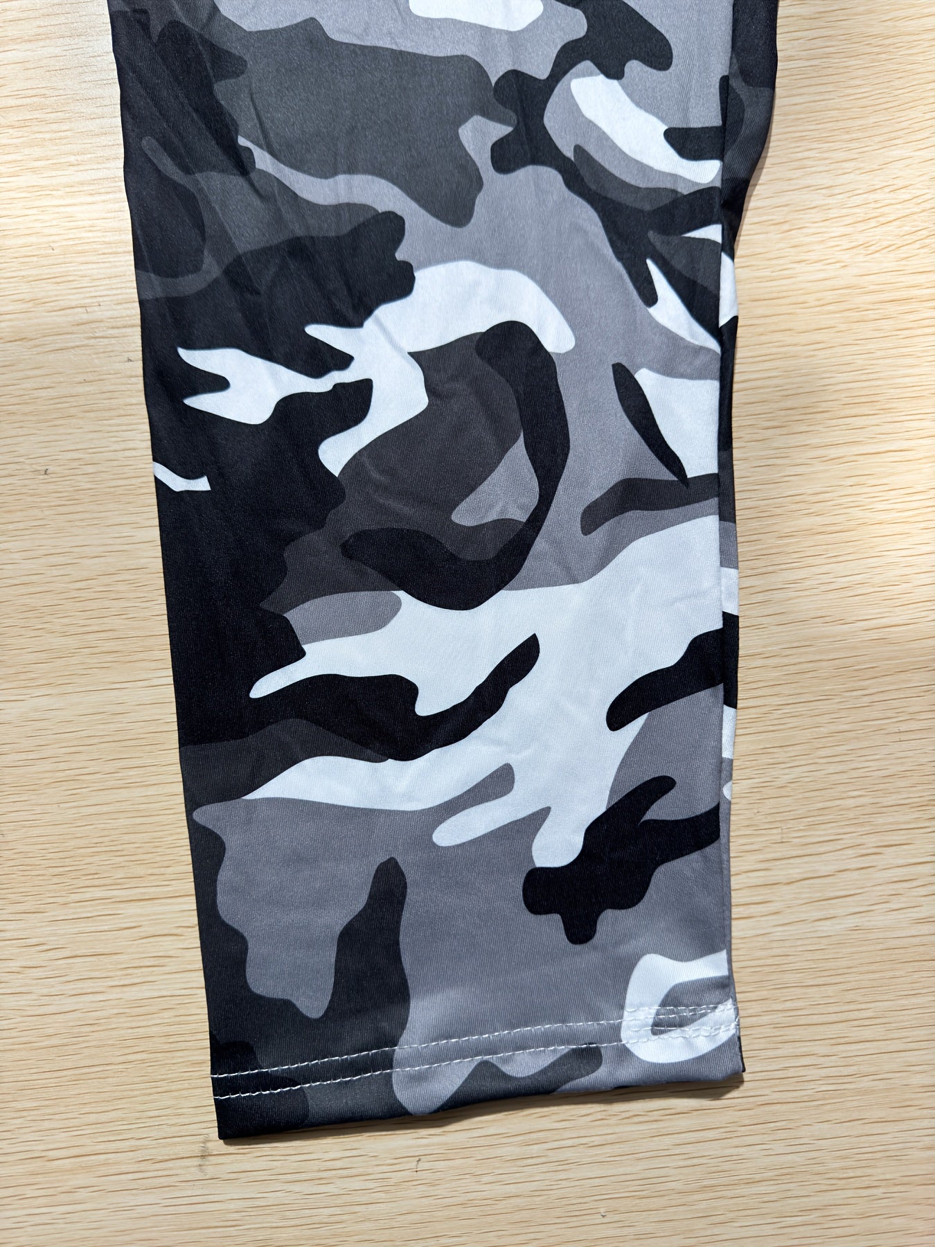 Women Camouflage Short Sleeve Wide Leg Pants Suit Large Size