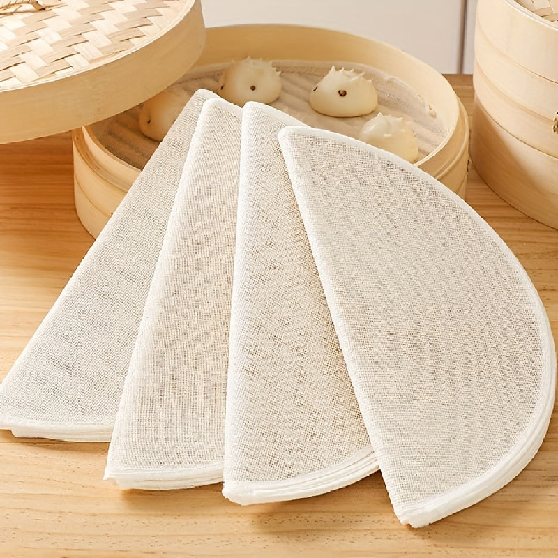 Round steamer mat for buns and bread reusable non-stick liner for steaming