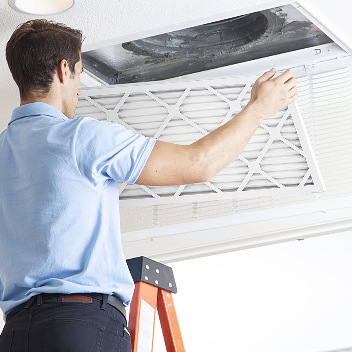 4 ta MERV 13 qiyshiq havo filtrlari to'plami, 50.8x50.8 sm - AC va pech uchun ideal, kuchli qattiq qog'oz ramka va metall mustahkamlash, yuqori samaradorlik