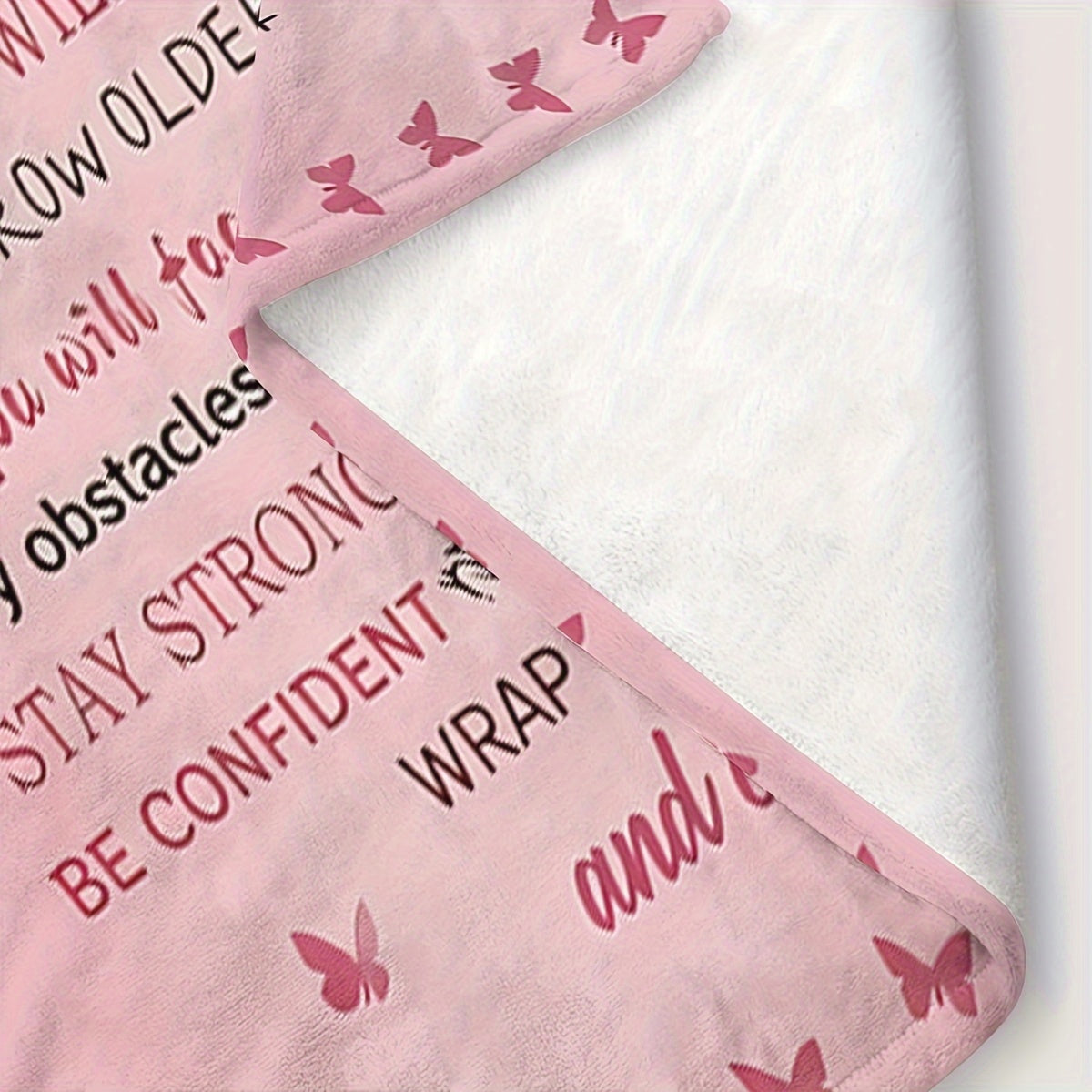 Flower Patterned Fleece Throw Blanket Cozy Flannel Sofa Cover Lightweight 200-250g for Home and Gift