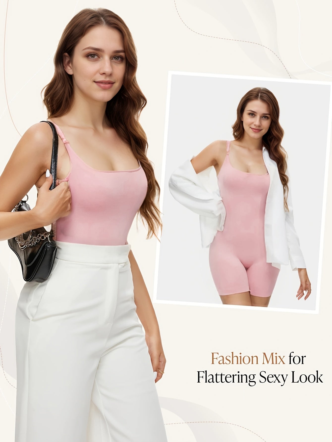 Women's Plus Size Shaping Bodysuit Seamless Tummy Control Sleeveless Solid Color