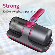 Беспроводная пылесос с USB-зарядкой, мощным всасыванием, моющимся фильтром, подходит для матрасов, диванов, подушек и одеял.