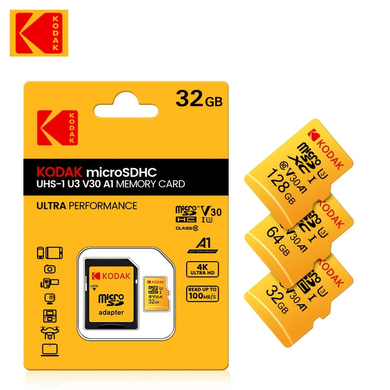 Yellow Digital Memory Card 32GB 64GB 128GB for Camera and Device