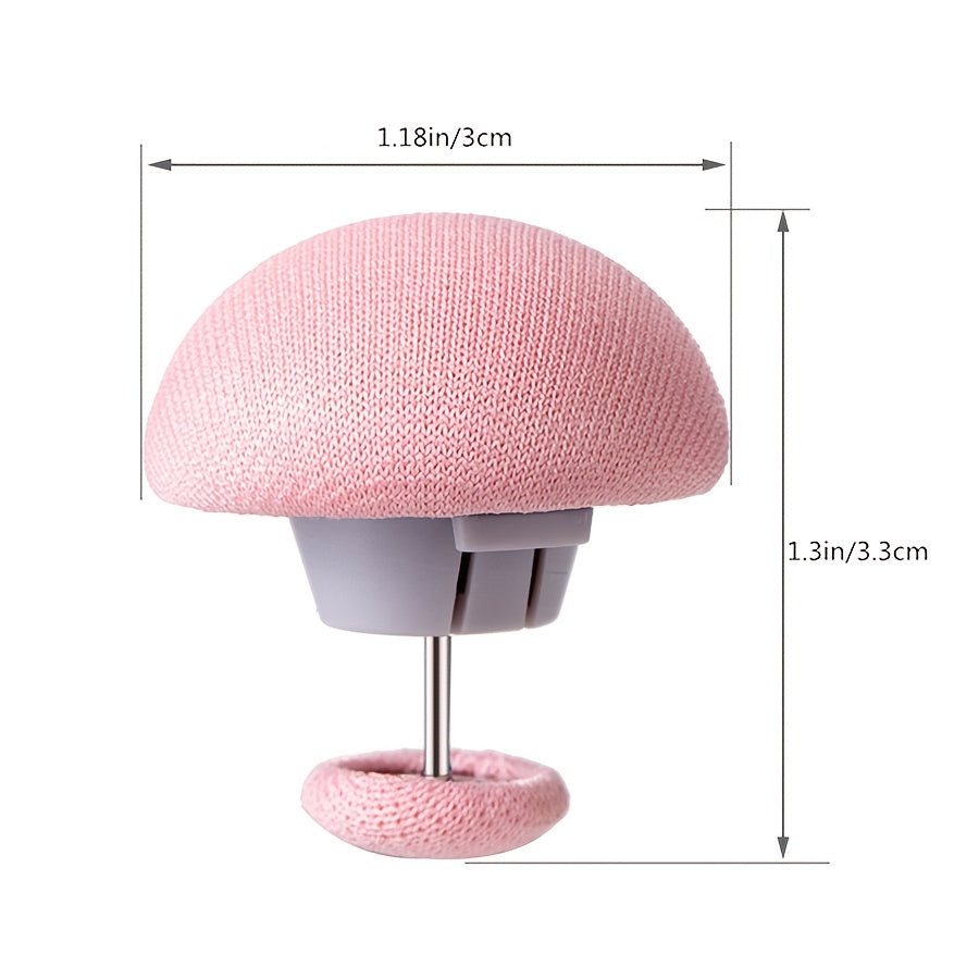 Set of 20 Mushroom Quilt Clips, Strong Grip, Reusable, White