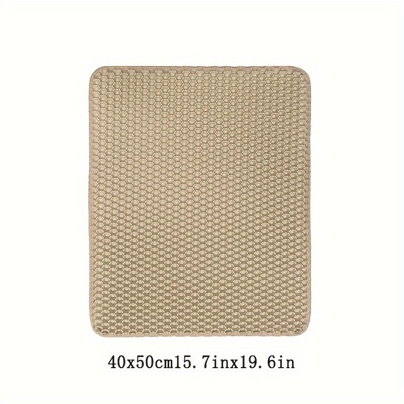 Double Layer EVA Cat Litter Mat Non-Slip Waterproof Large