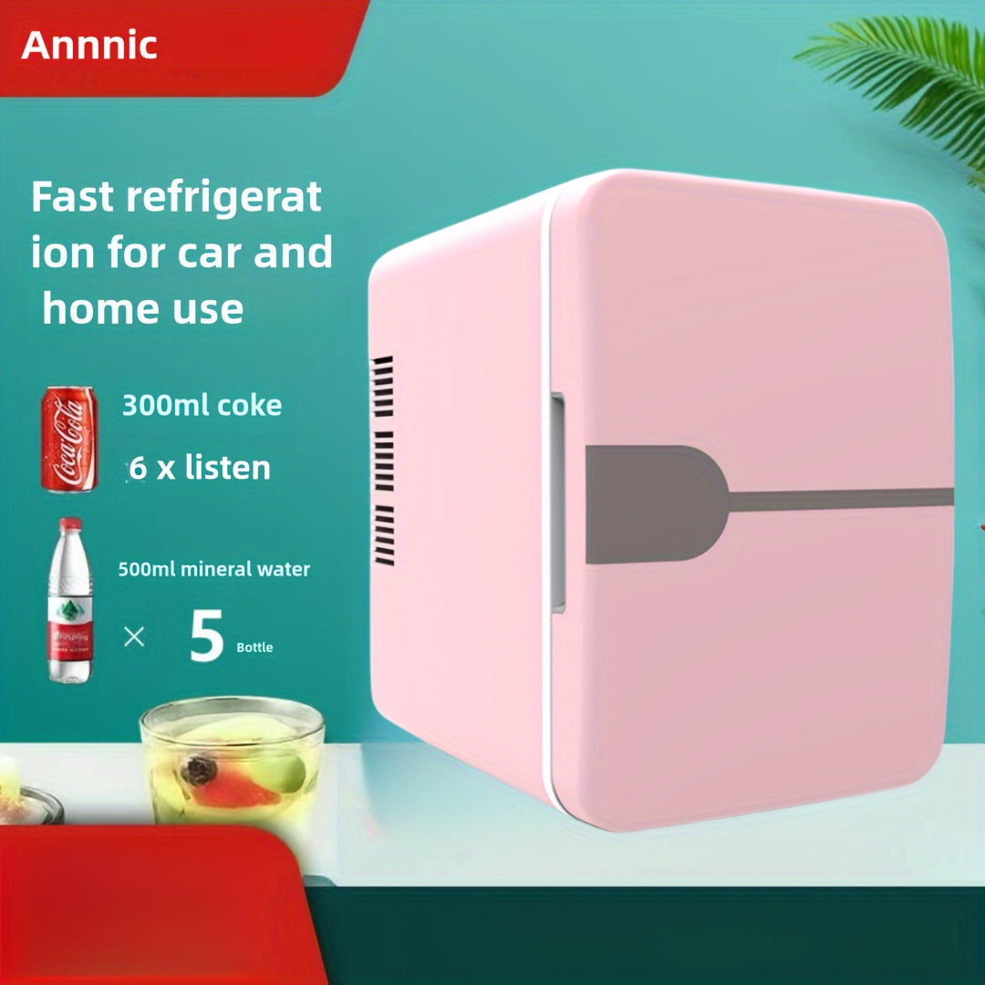 Mini Refrigerator Compact USB Powered Skincare Cooler with Adjustable Shelves White