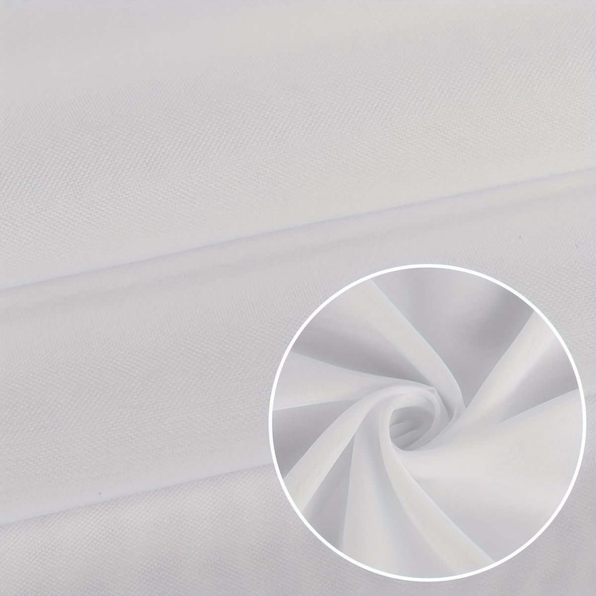 Set of 2 White Sheer Curtains with Tab Tops for Bedroom Living Room Dining Room