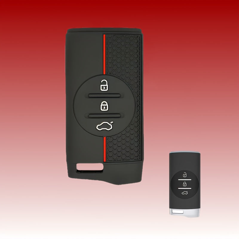 Silicone Car Key Fob Cover Scratch-Resistant Anti-Slip for SUV and Sedan