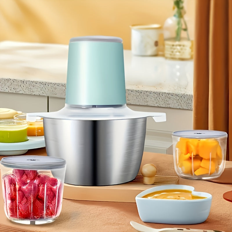 High power electric food processor for mincing pureeing chopping vegetables meat pet baby food